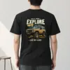 "Drive More Explore" Heavyweight Unisex Crewneck T-shirt