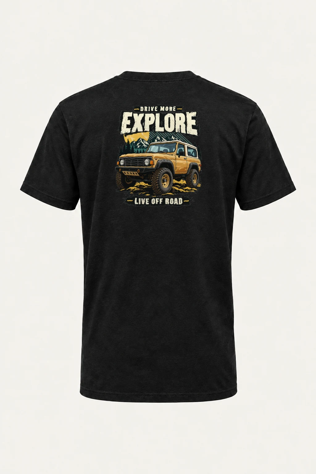 "Drive More Explore" Heavyweight Unisex Crewneck T-shirt | Gildan 5000