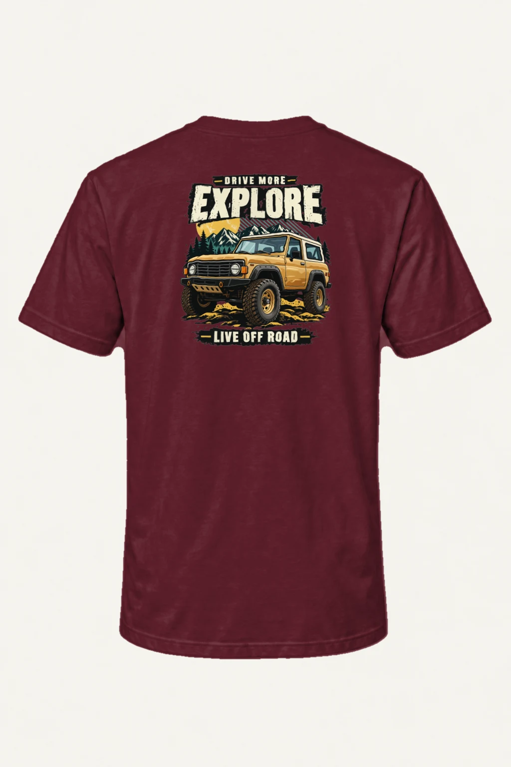 "Drive More Explore" Heavyweight Unisex Crewneck T-shirt | Gildan 5000