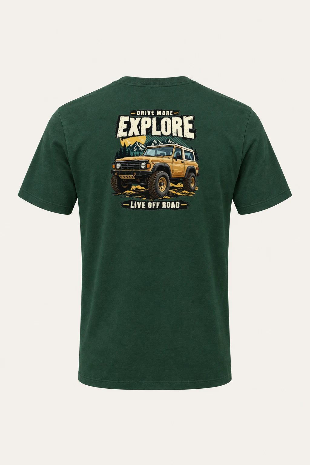 "Drive More Explore" Heavyweight Unisex Crewneck T-shirt | Gildan 5000