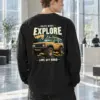 "Drive More Explore" Unisex Longsleeve T-shirt | Gildan 2400