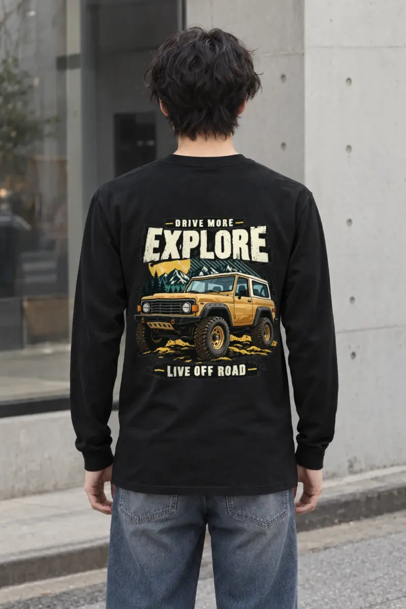 "Drive More Explore" Unisex Longsleeve T-shirt