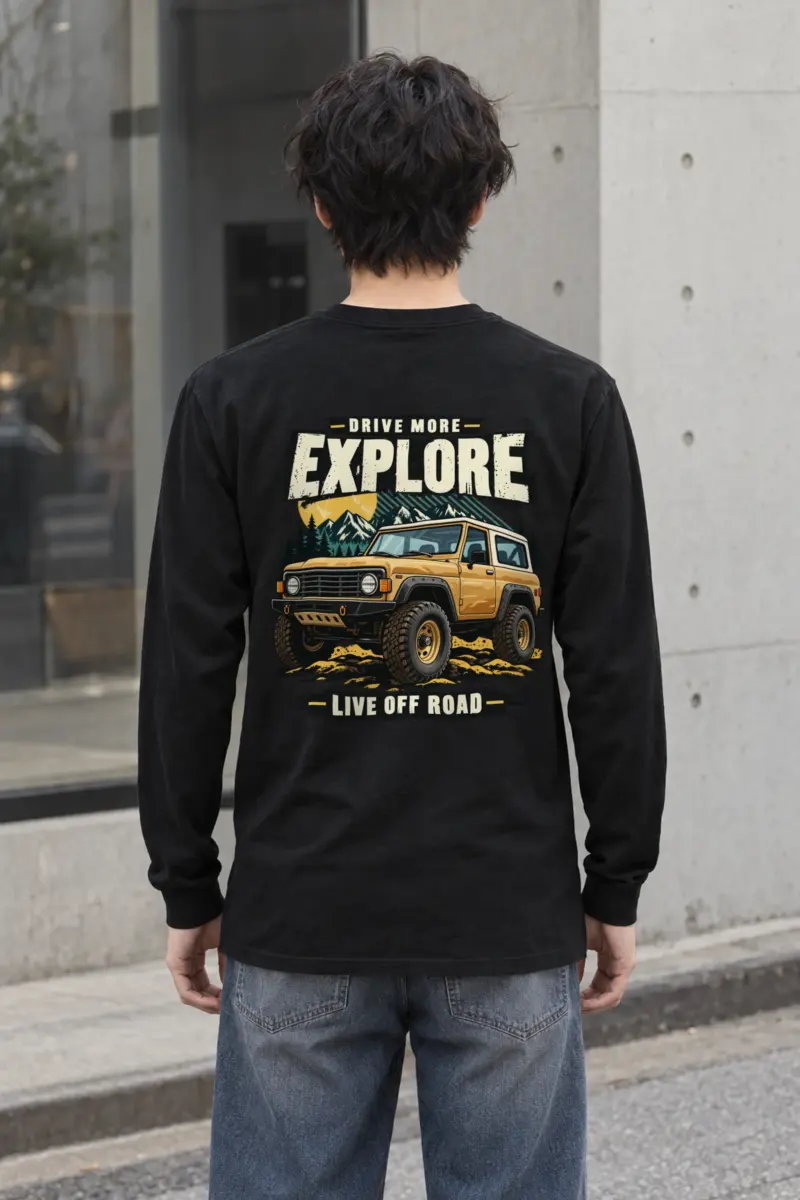 "Drive More Explore" Unisex Longsleeve T-shirt