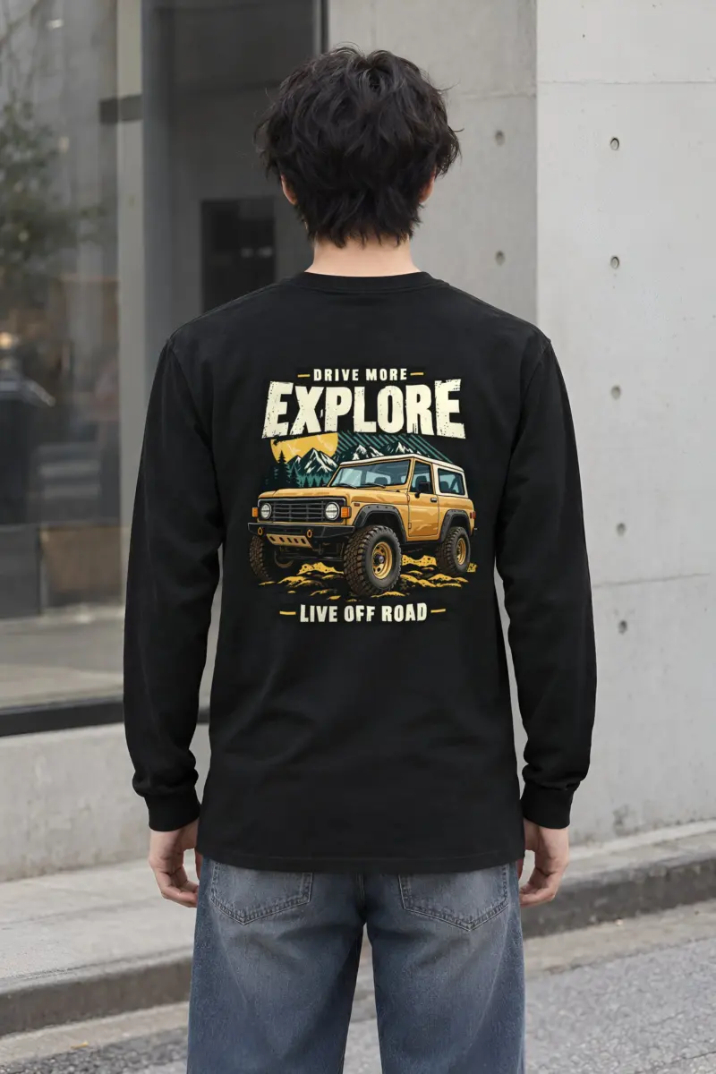 "Drive More Explore" Unisex Longsleeve T-shirt