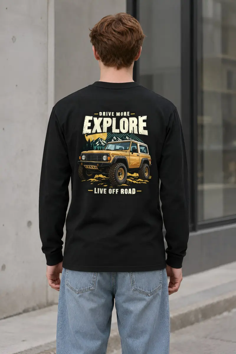 "Drive More Explore" Unisex Longsleeve T-shirt