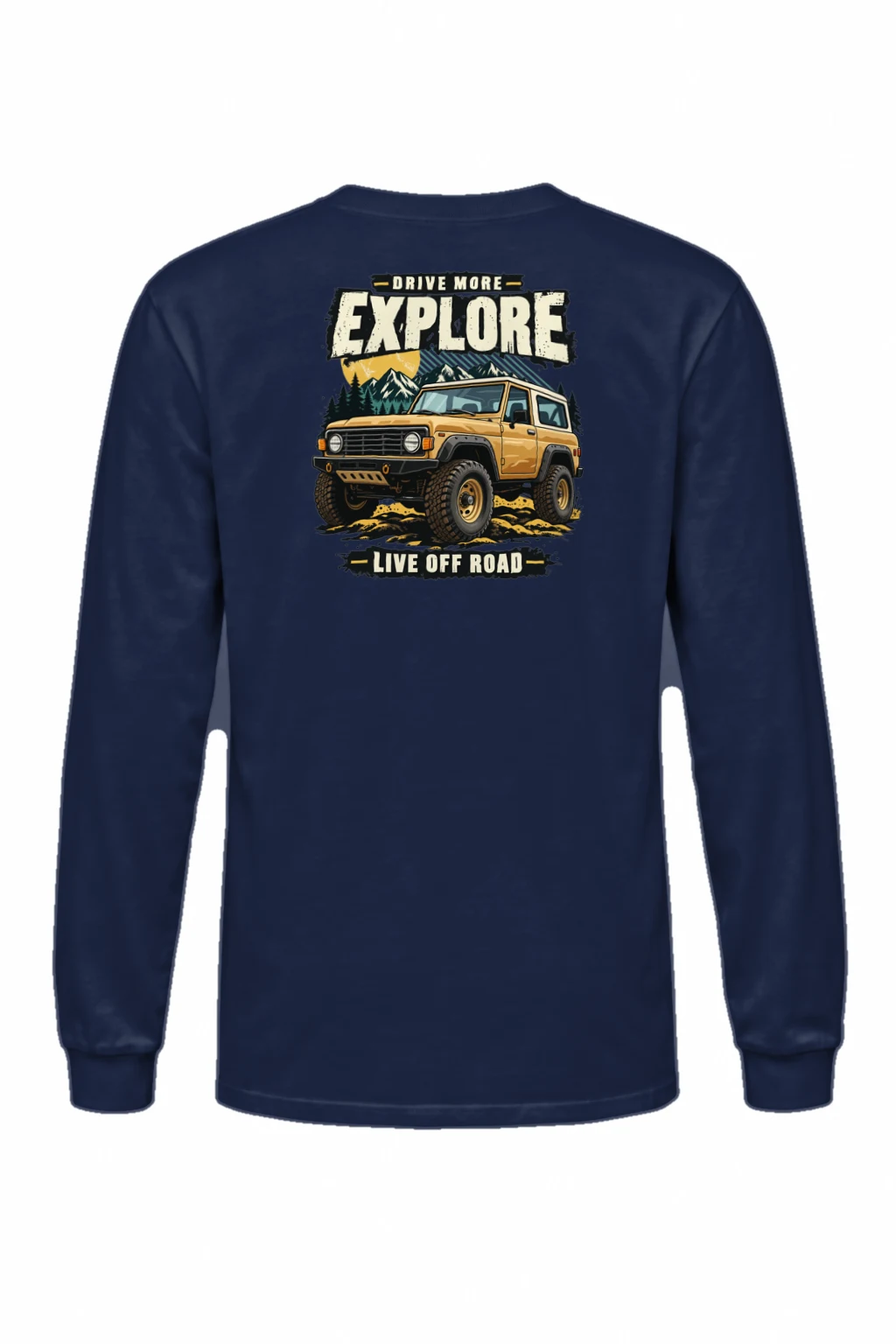 "Drive More Explore" Unisex Longsleeve T-shirt | Gildan 2400