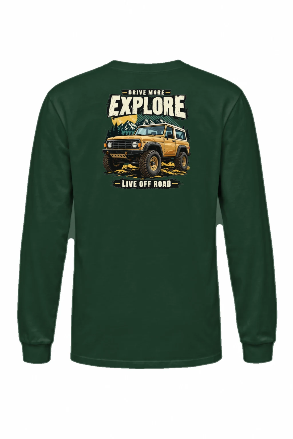 "Drive More Explore" Unisex Longsleeve T-shirt | Gildan 2400