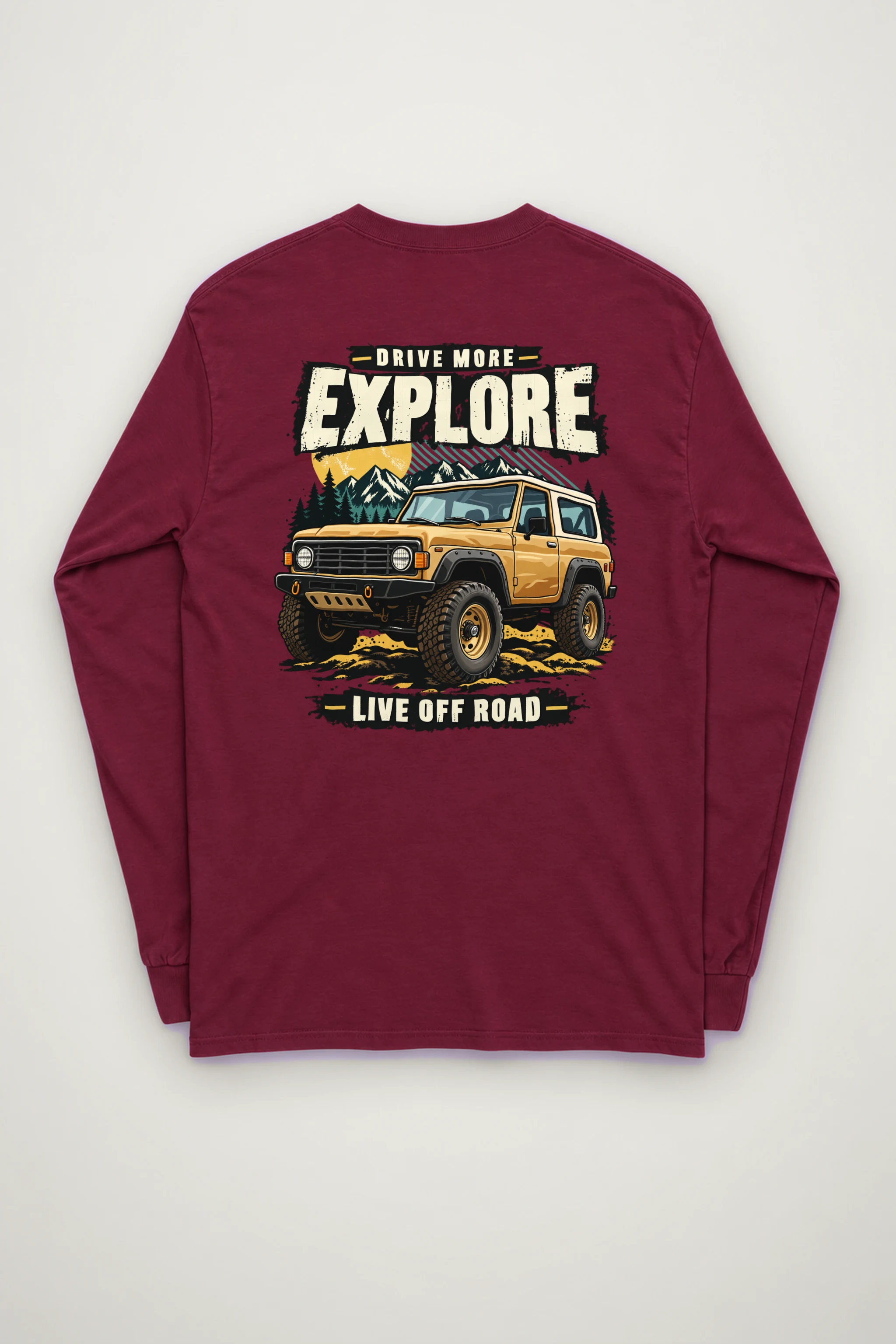 "Drive More Explore" Unisex Longsleeve T-shirt