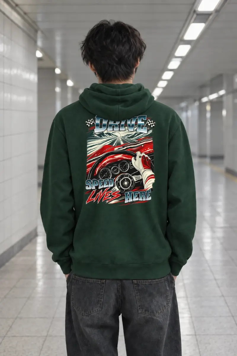 "Drive Speed Lives Here" Heavy Blend Unisex Pullover Hoodie