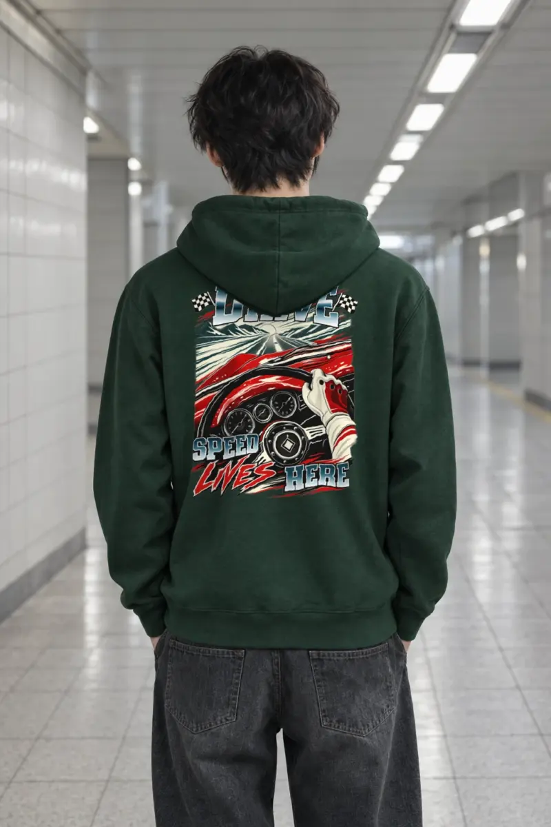 "Drive Speed Lives Here" Heavy Blend Unisex Pullover Hoodie