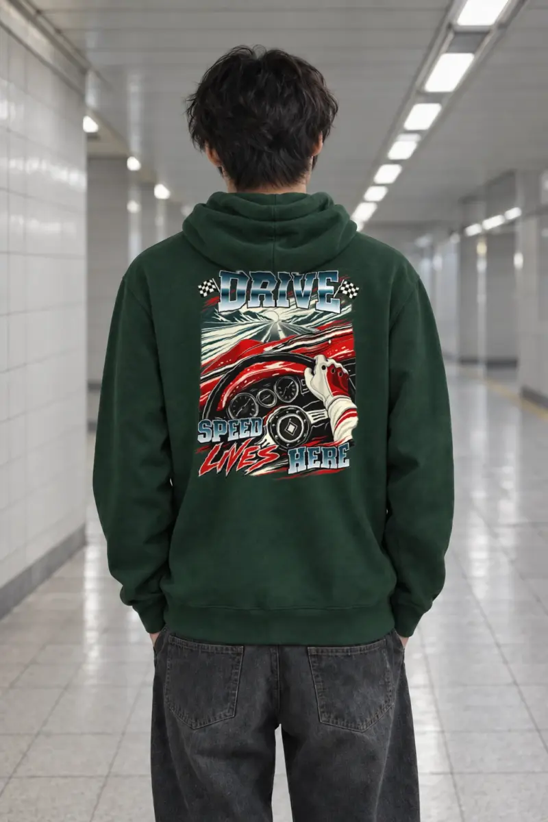 "Drive Speed Lives Here" Heavy Blend Unisex Pullover Hoodie
