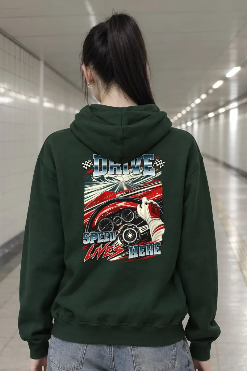 "Drive Speed Lives Here" Heavy Blend Unisex Pullover Hoodie