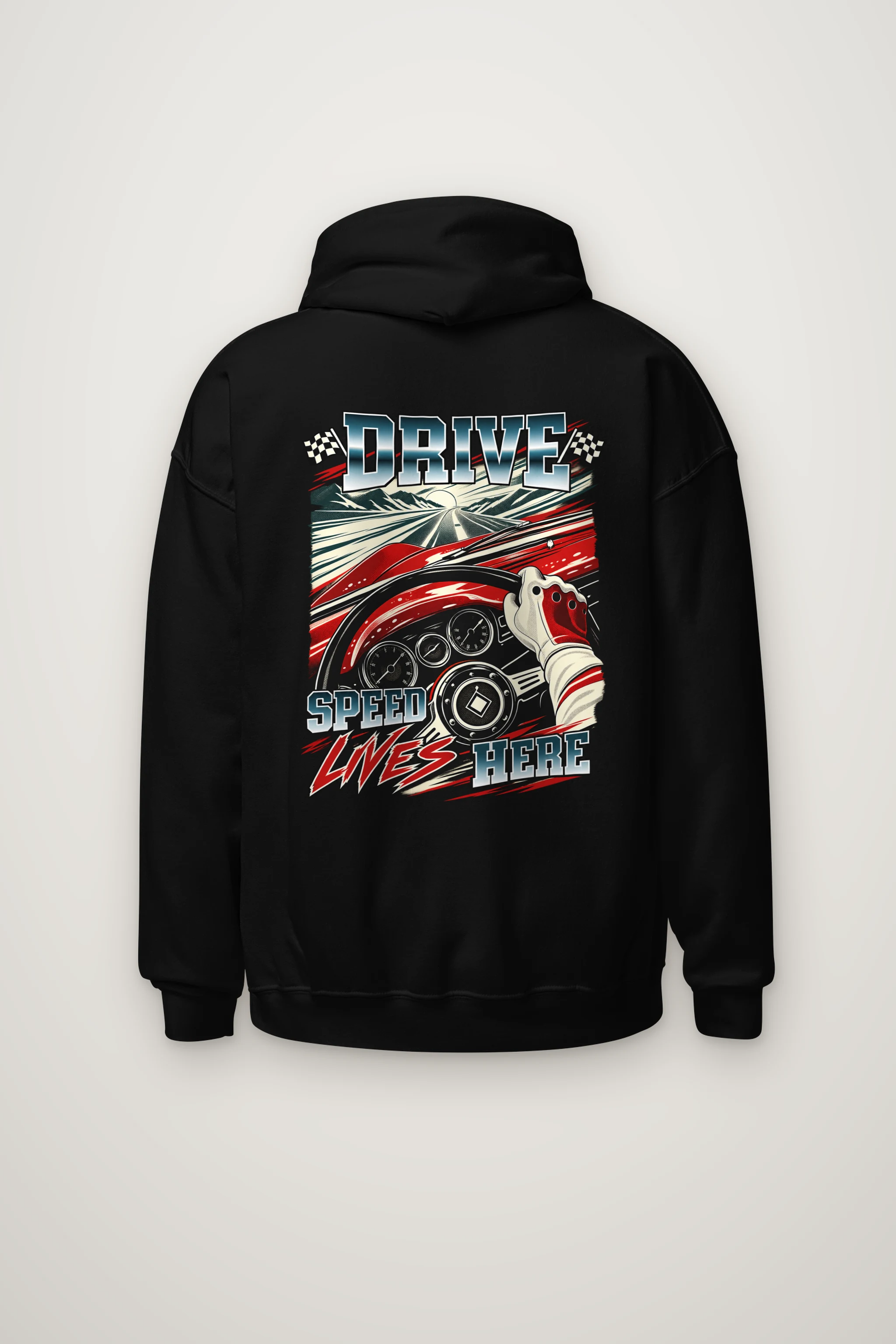 "Drive Speed Lives Here" Heavy Blend Unisex Pullover Hoodie