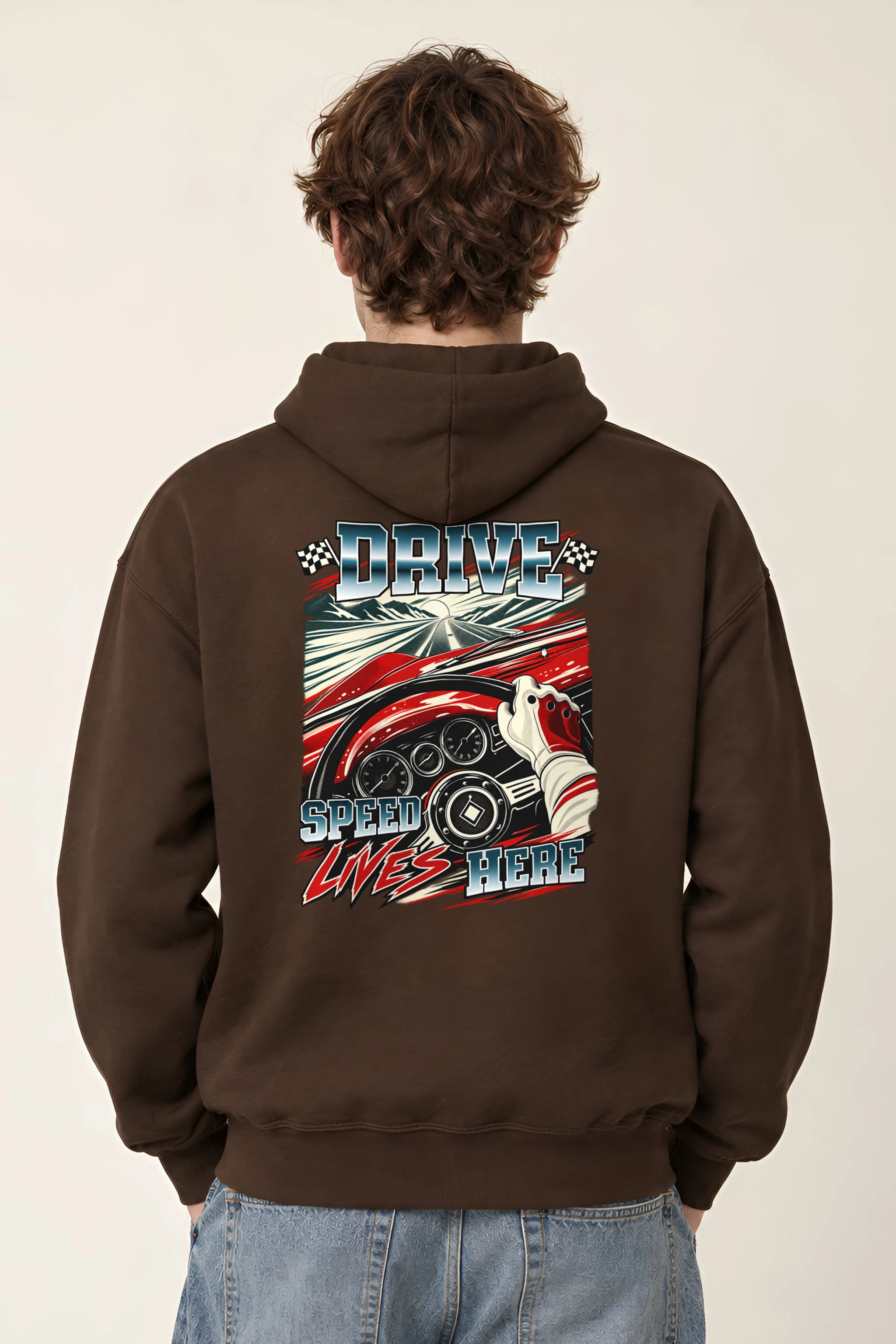 "Drive Speed Lives Here" 1 Pullover Hoodie