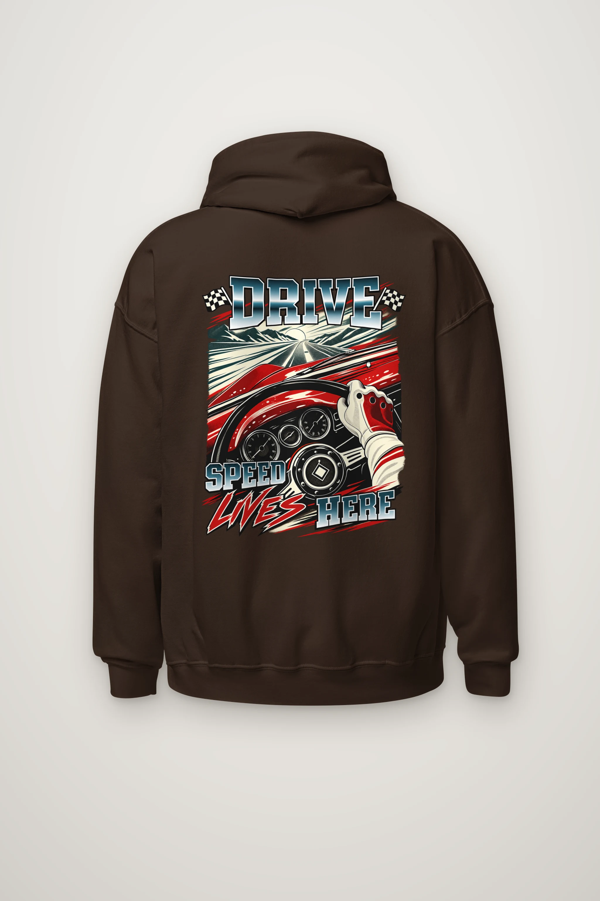 "Drive Speed Lives Here" Heavy Blend Unisex Pullover Hoodie