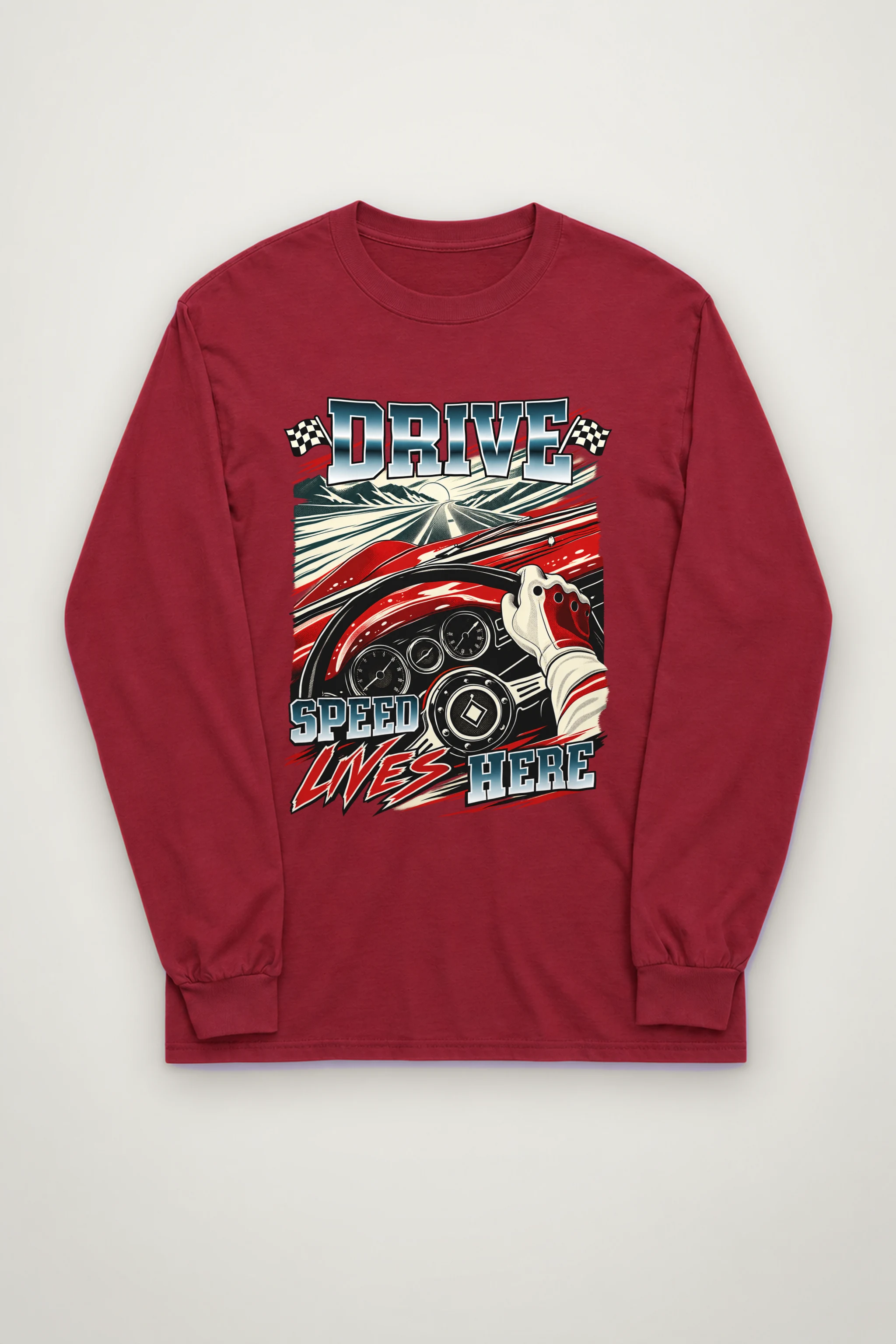 "Drive Speed Lives Here" Unisex Longsleeve T-shirt