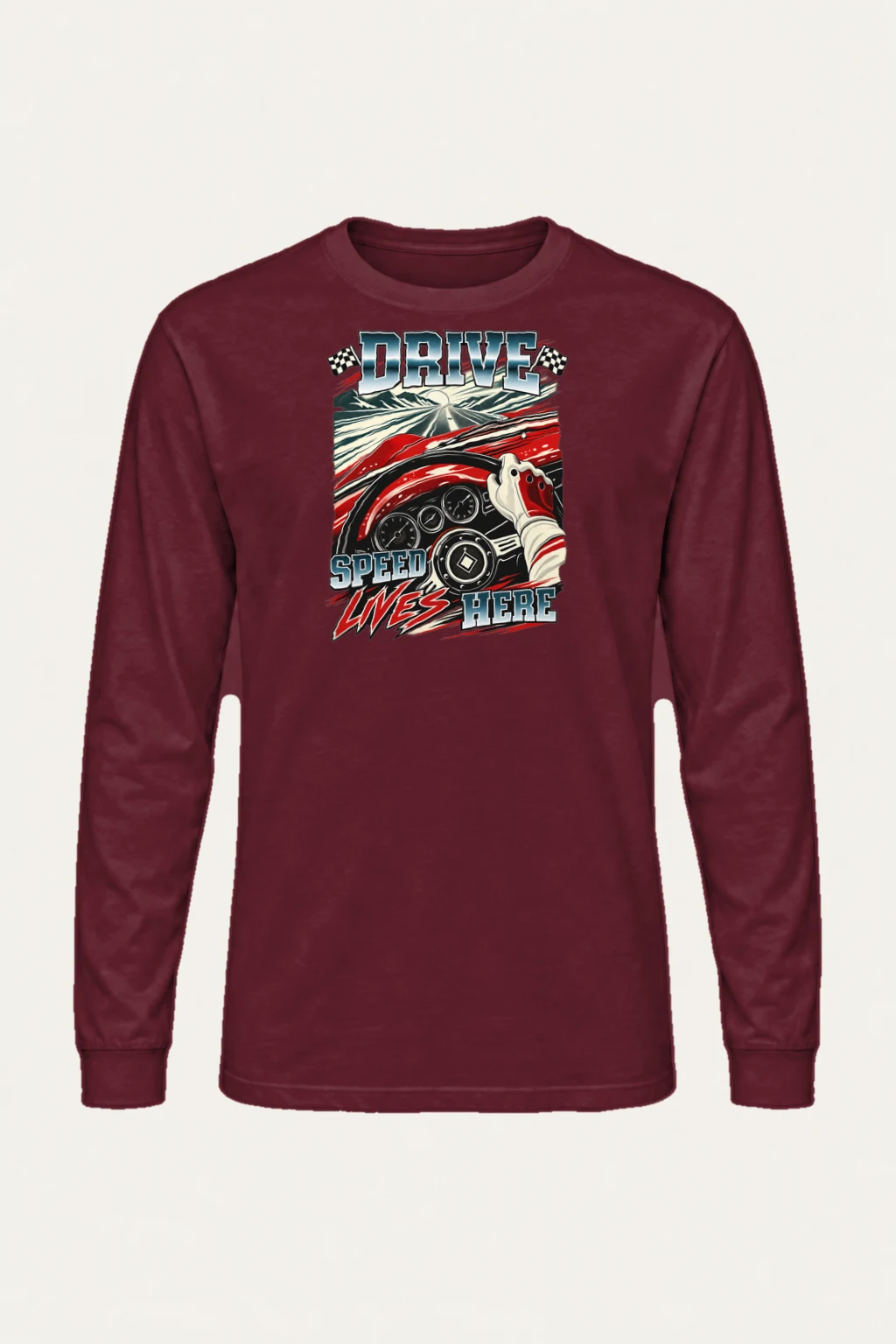 "Drive Speed Lives Here" Unisex Longsleeve T-shirt | Gildan 2400