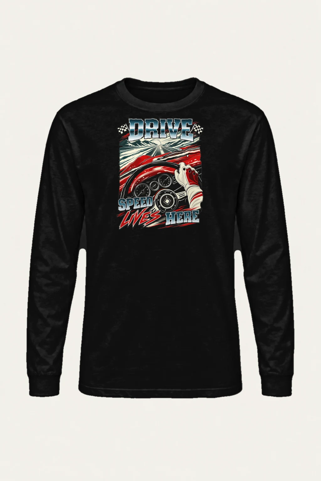 "Drive Speed Lives Here" Unisex Longsleeve T-shirt | Gildan 2400