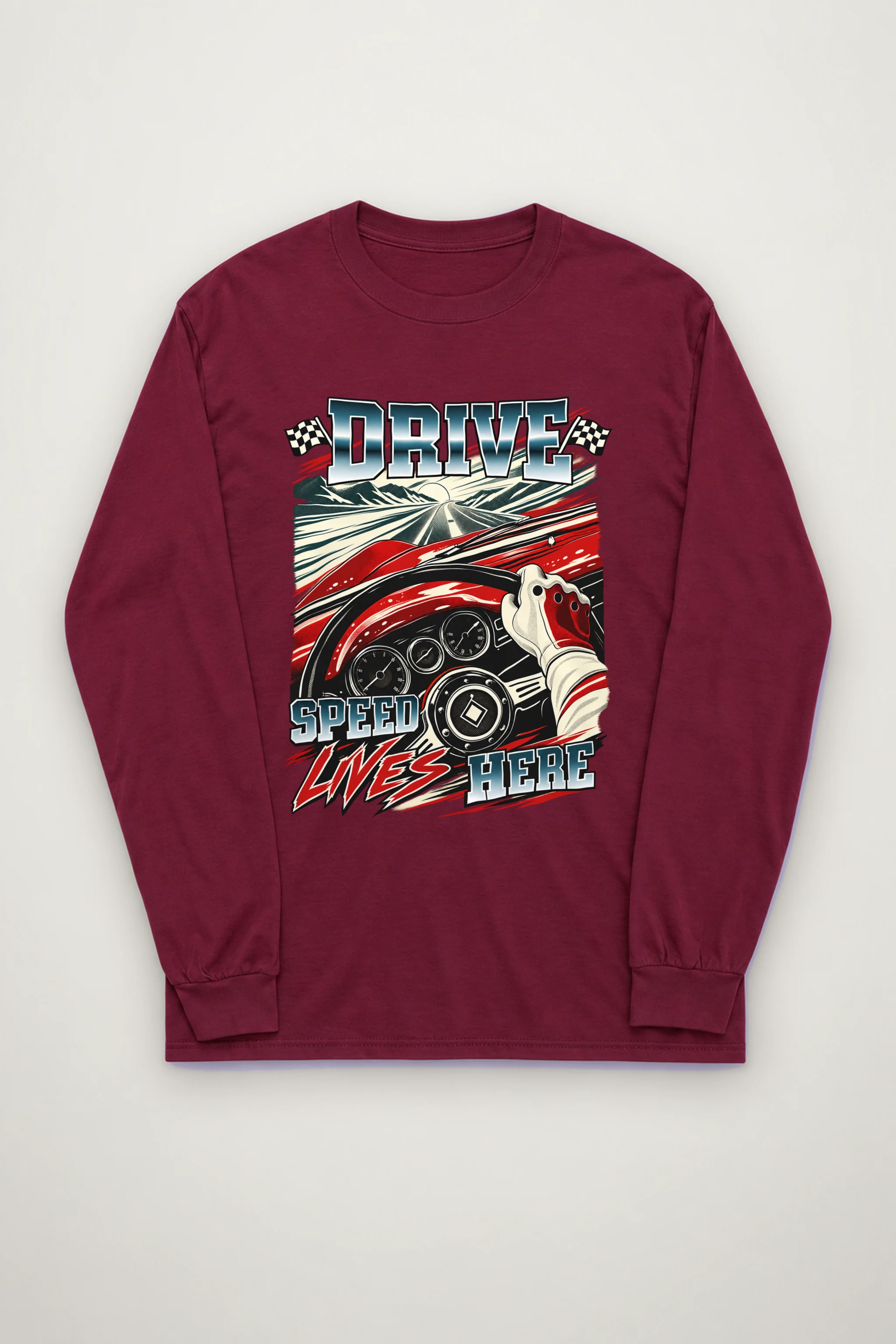 "Drive Speed Lives Here" Unisex Longsleeve T-shirt