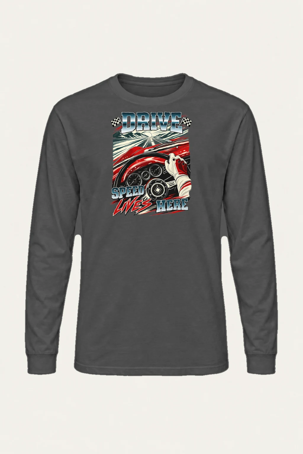 "Drive Speed Lives Here" Unisex Longsleeve T-shirt | Gildan 2400