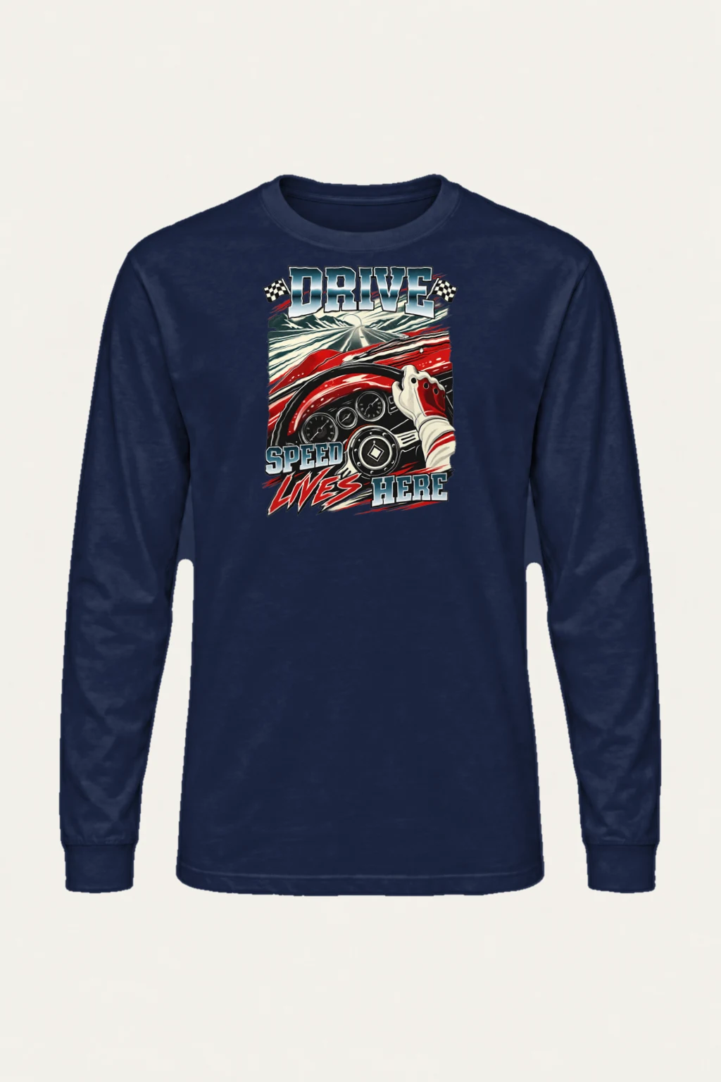 "Drive Speed Lives Here" Unisex Longsleeve T-shirt | Gildan 2400
