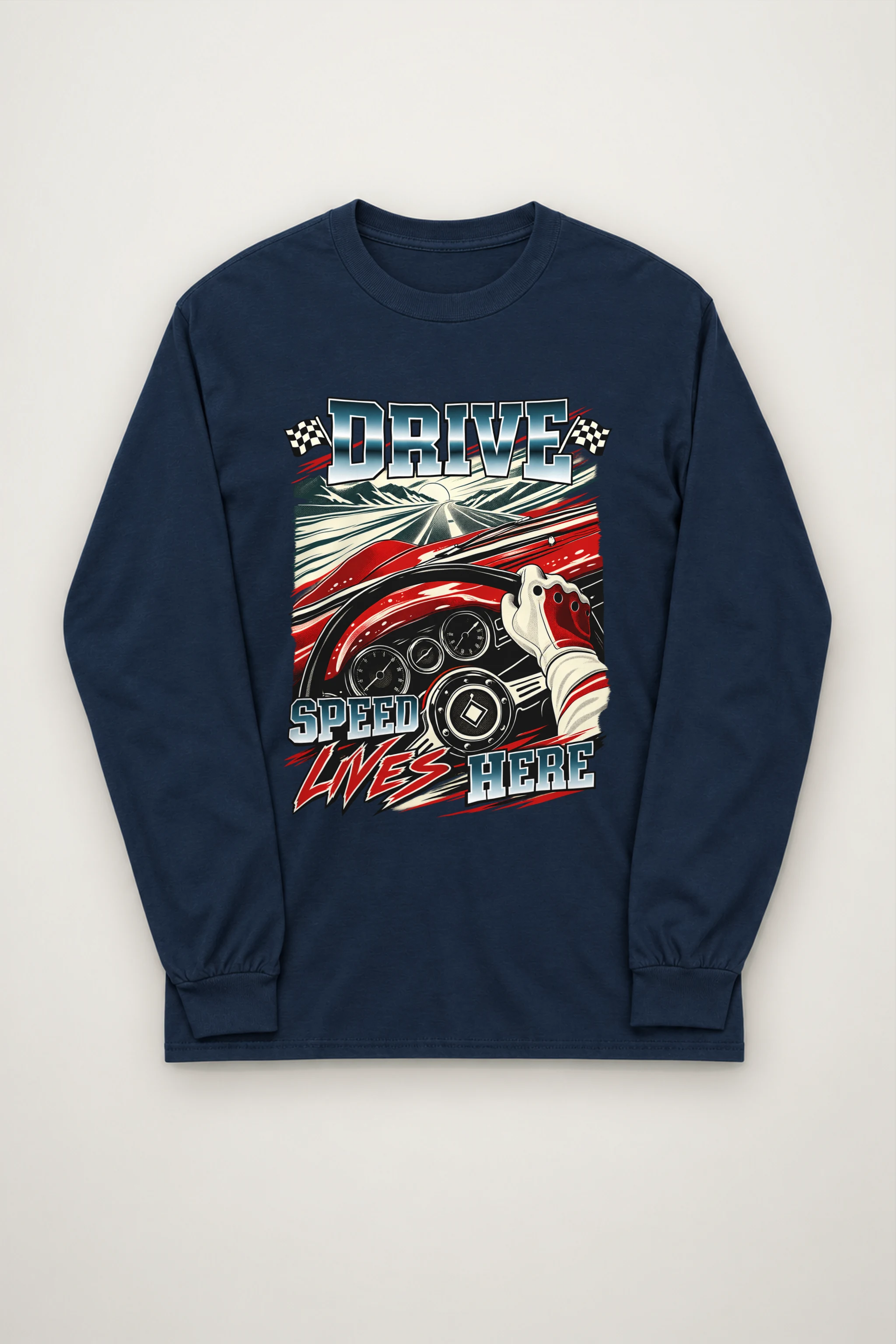 "Drive Speed Lives Here" Unisex Longsleeve T-shirt