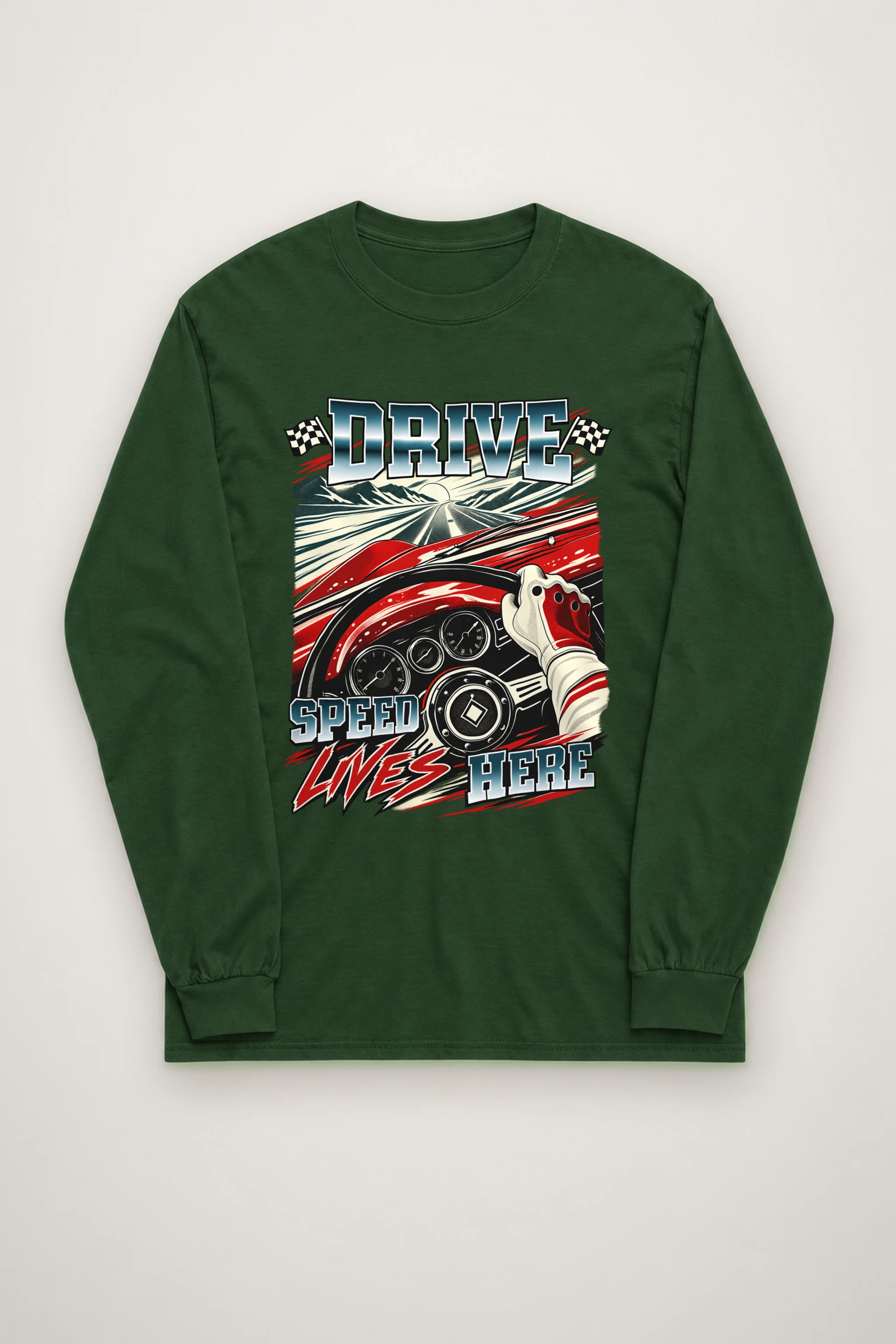 "Drive Speed Lives Here" Unisex Longsleeve T-shirt