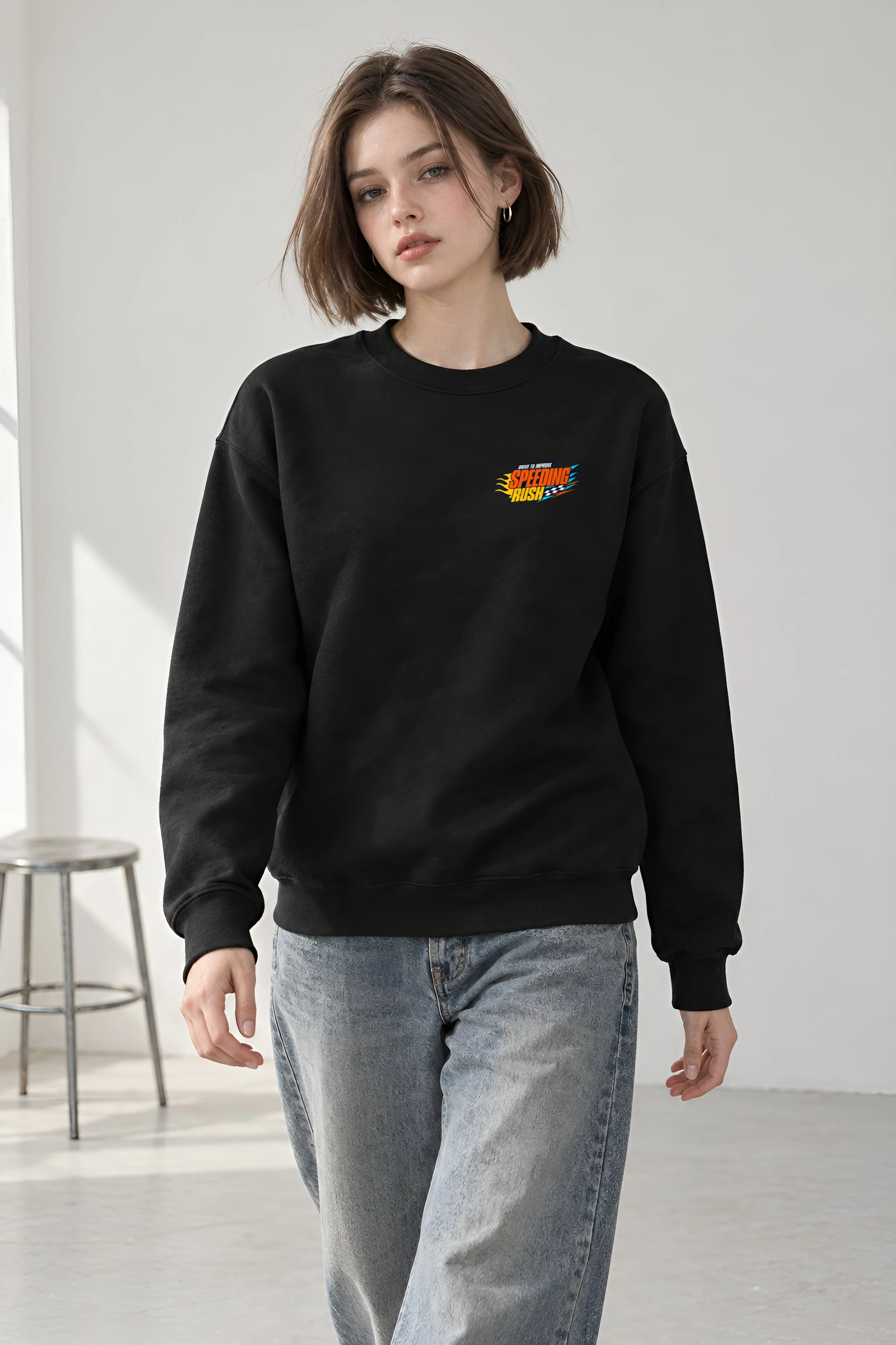 "Drive To Improve" Heavy Blend Unisex Crewneck Sweatshirt