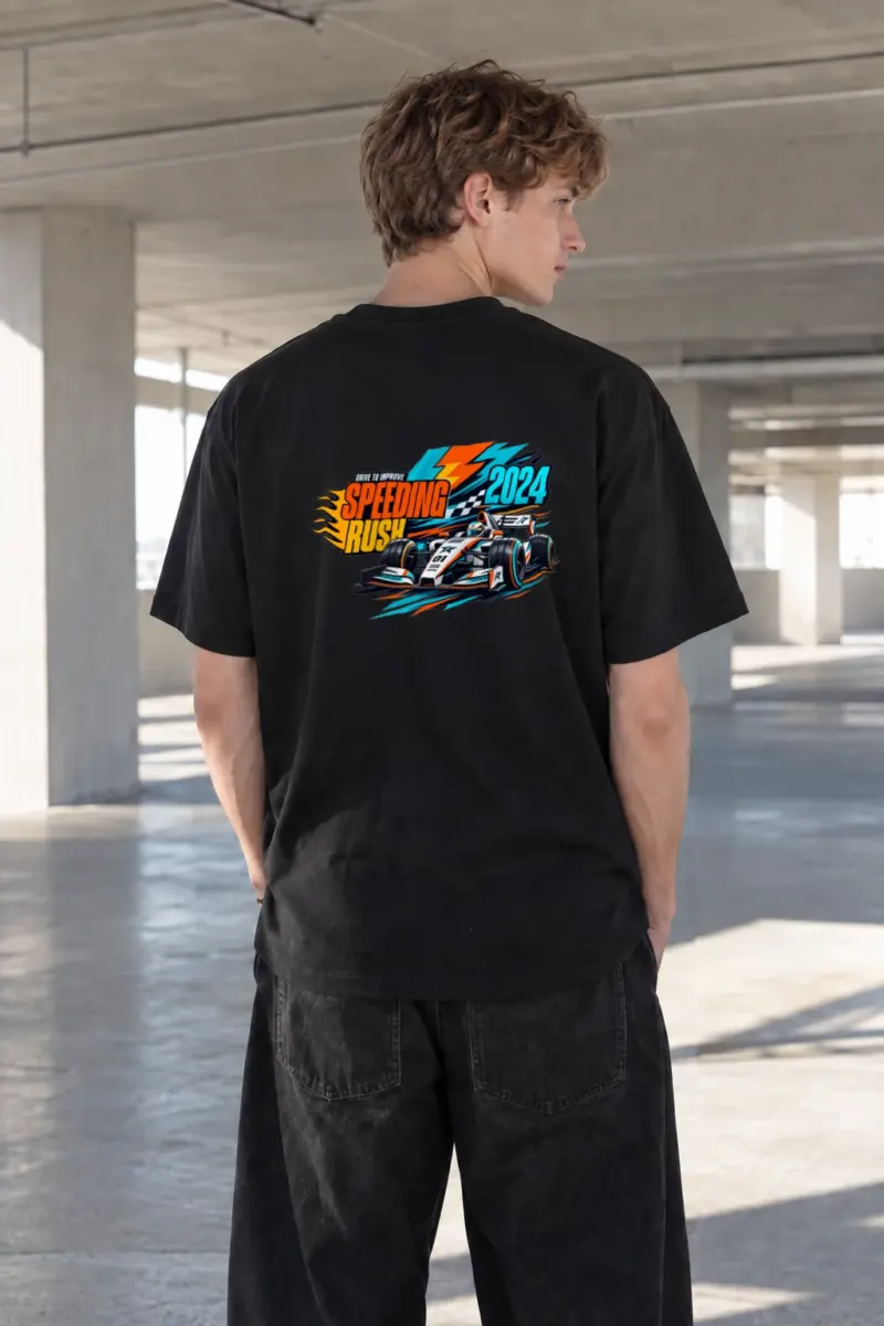 "Drive To Improve" Heavyweight Unisex Crewneck T-shirt | Gildan 5000