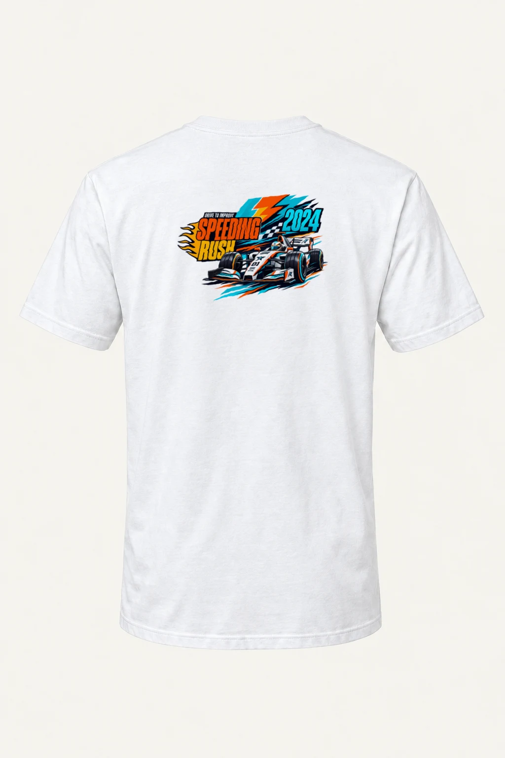 "Drive To Improve" Heavyweight Unisex Crewneck T-shirt | Gildan 5000