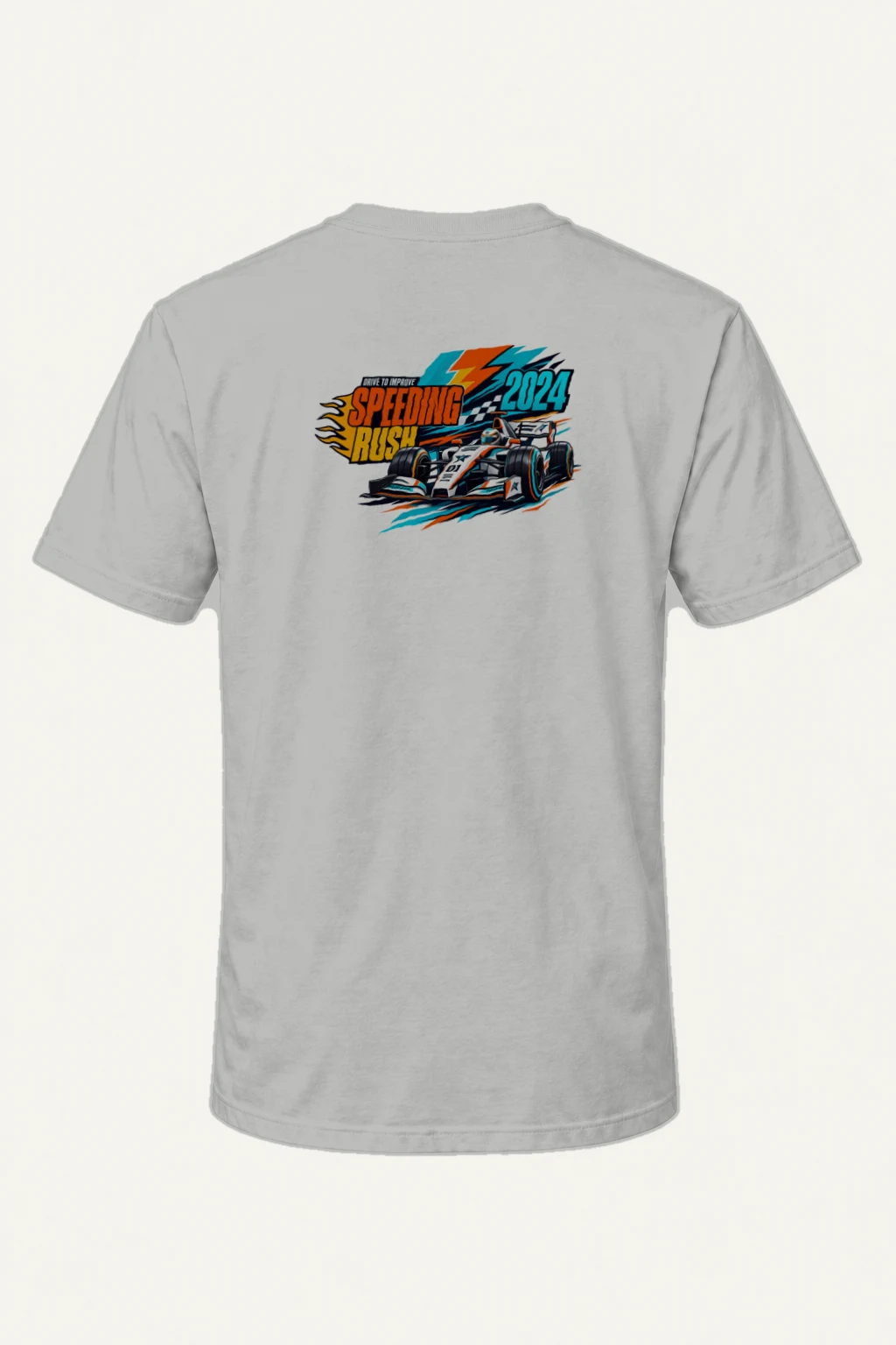 "Drive To Improve" Heavyweight Unisex Crewneck T-shirt | Gildan 5000