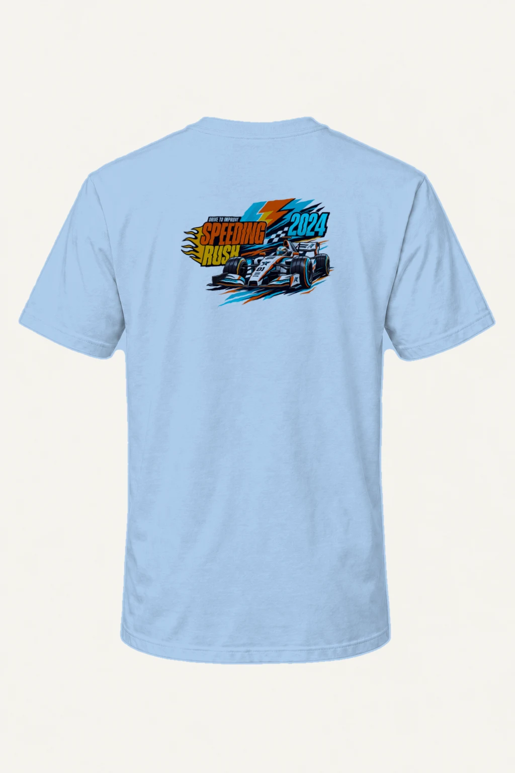 "Drive To Improve" Heavyweight Unisex Crewneck T-shirt | Gildan 5000