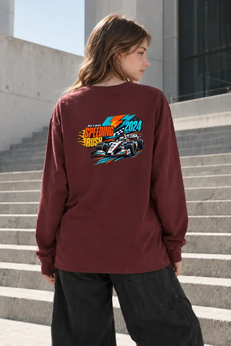 "Drive To Improve" Unisex Longsleeve T-shirt | Gildan 2400
