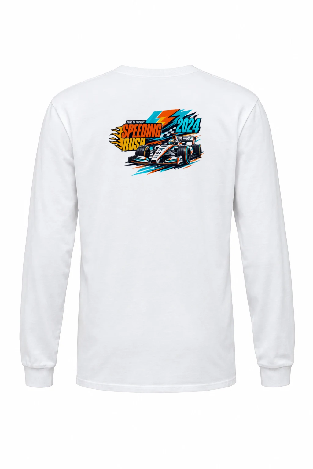 "Drive To Improve" Unisex Longsleeve T-shirt | Gildan 2400