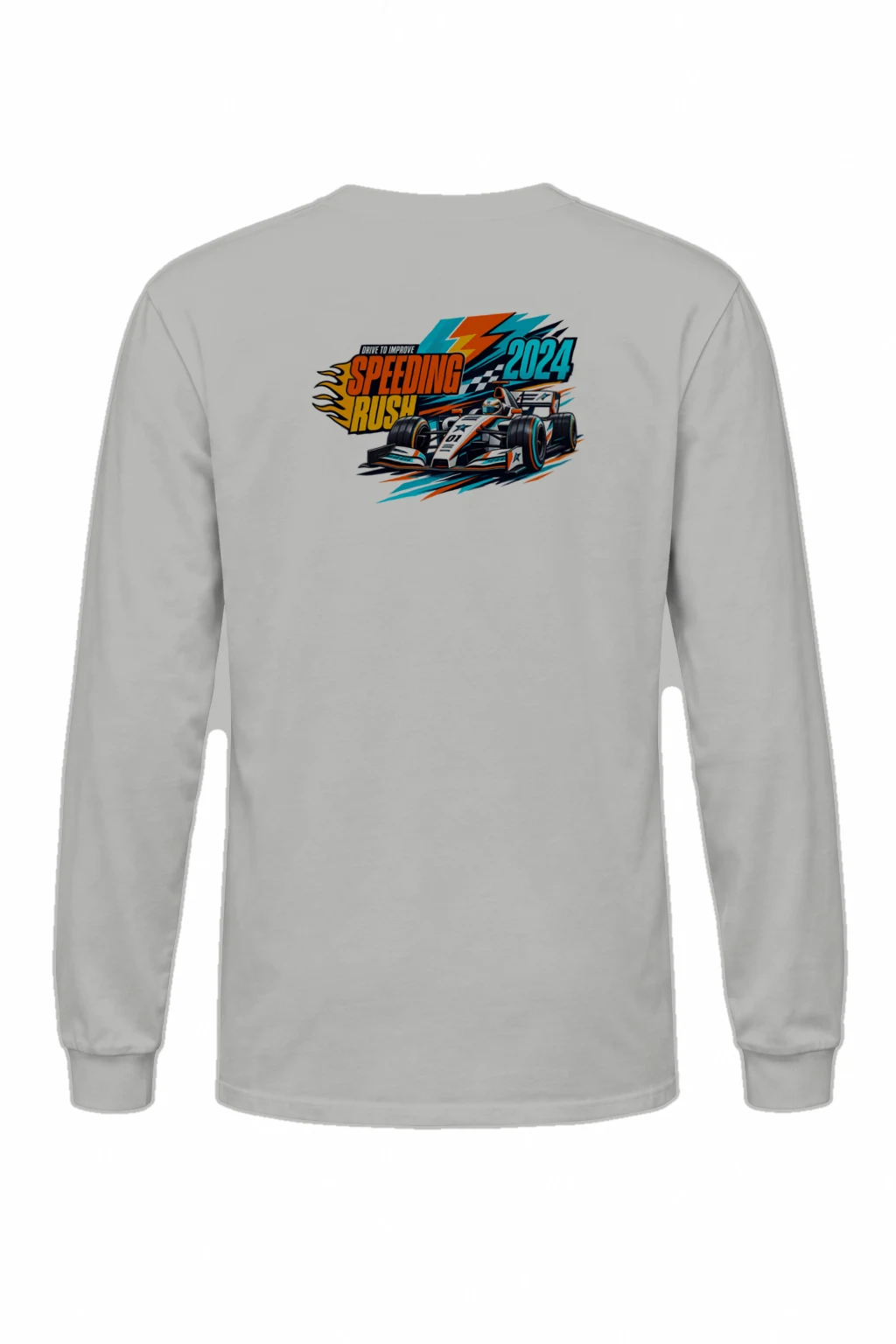 "Drive To Improve" Unisex Longsleeve T-shirt | Gildan 2400