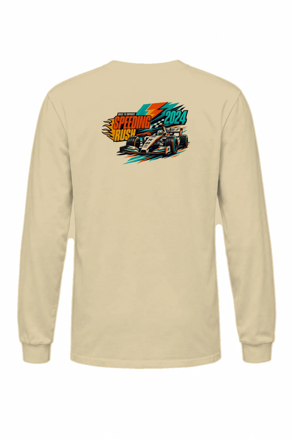 "Drive To Improve" Unisex Longsleeve T-shirt | Gildan 2400