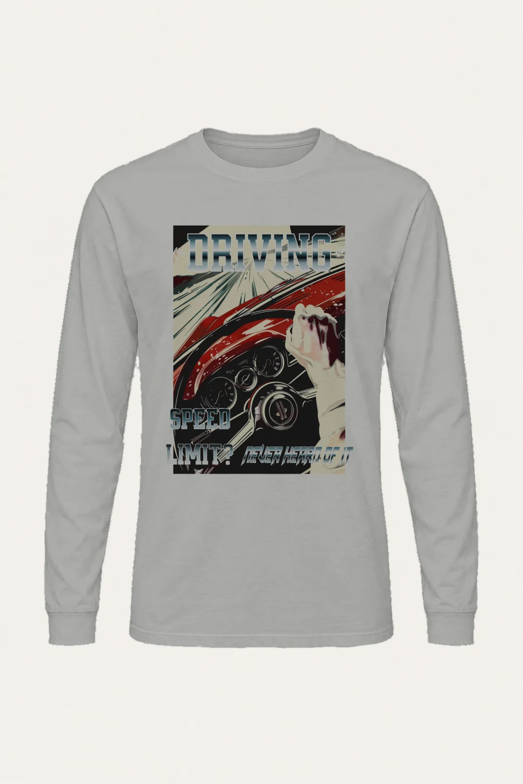 "Driving Speed Limit?" Unisex Longsleeve T-shirt | Gildan 2400
