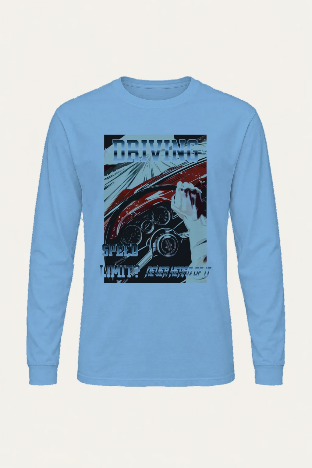 "Driving Speed Limit?" Unisex Longsleeve T-shirt | Gildan 2400