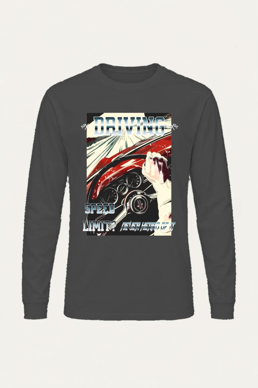 "Driving Speed Limit?" Unisex Longsleeve T-shirt | Gildan 2400