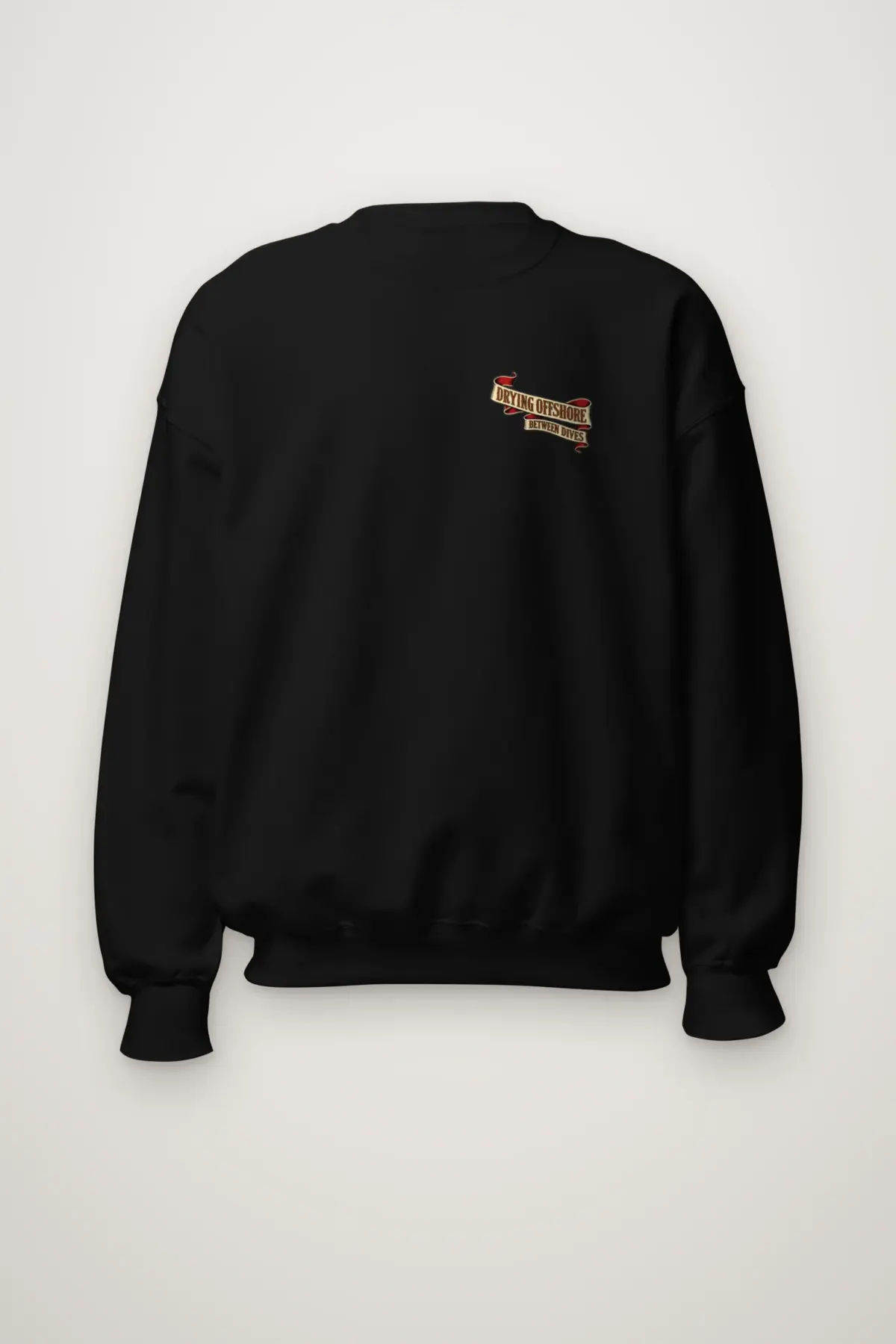 "Drying Offshore Between Dives" Heavy Blend Unisex Crewneck Sweatshirt
