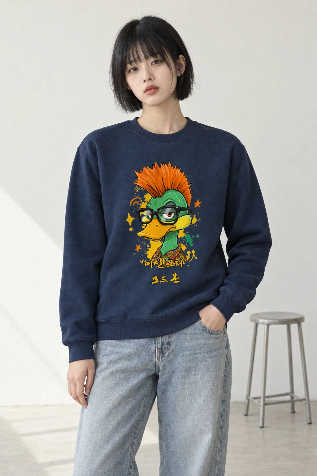 "Duck Mode On" Heavy Blend Unisex Crewneck Sweatshirt