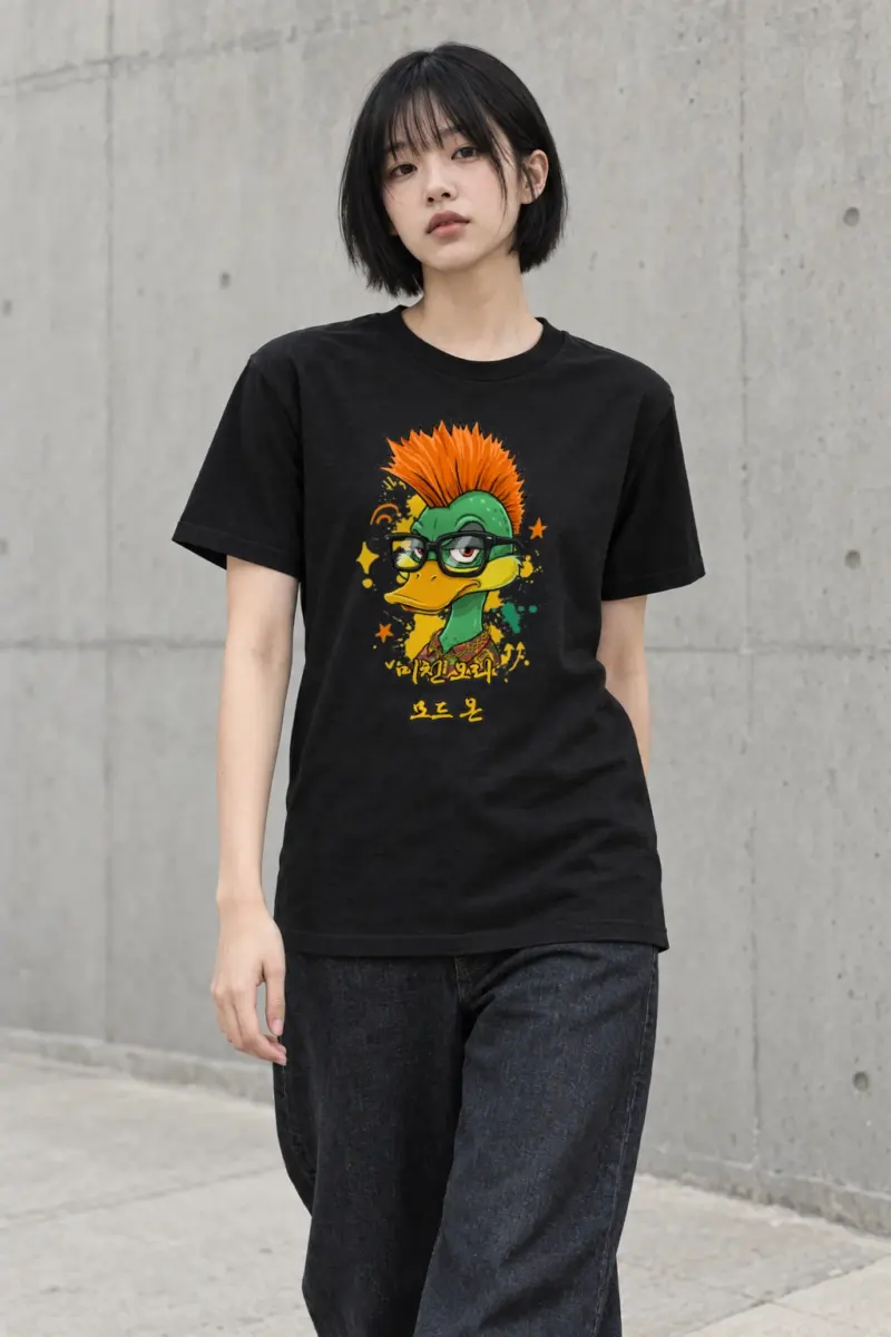 "Duck Mode On" Heavyweight Unisex Crewneck T-shirt | Gildan 5000