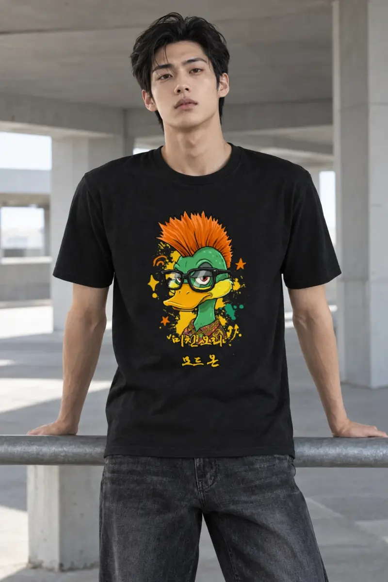 "Duck Mode On" Heavyweight Unisex Crewneck T-shirt