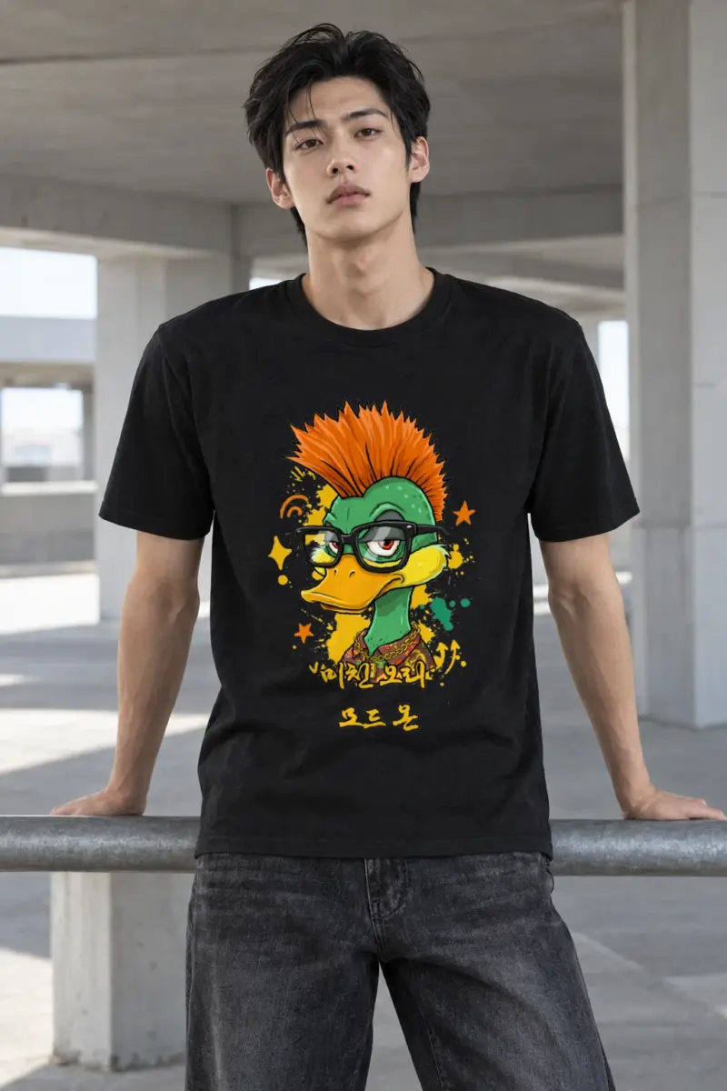 "Duck Mode On" Heavyweight Unisex Crewneck T-shirt