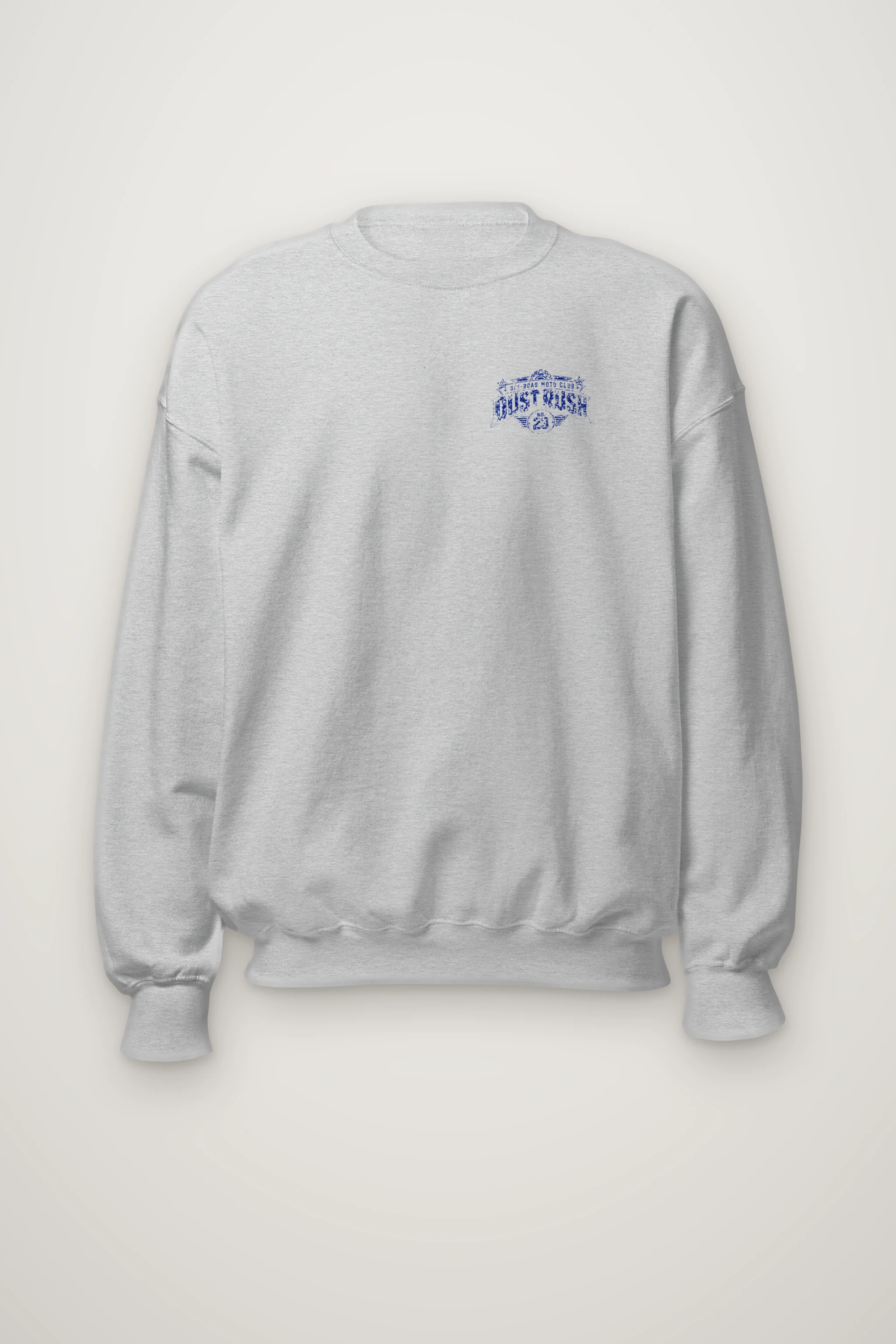 "Dust Rush Moto Club" Heavy Blend Unisex Crewneck Sweatshirt