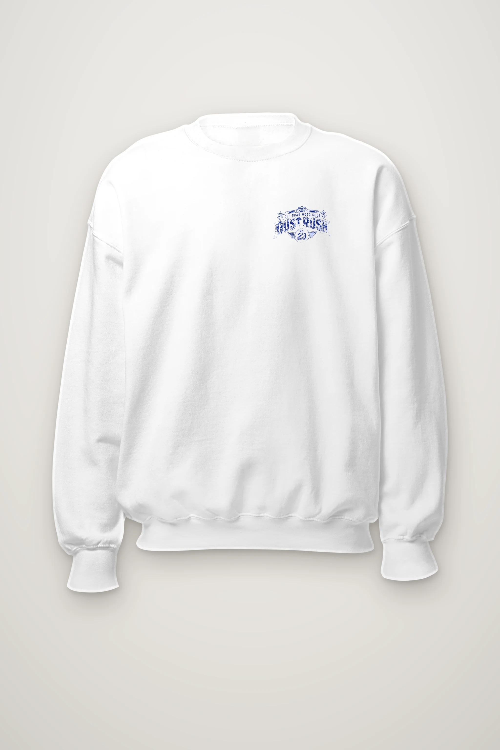 "Dust Rush Moto Club" Heavy Blend Unisex Crewneck Sweatshirt