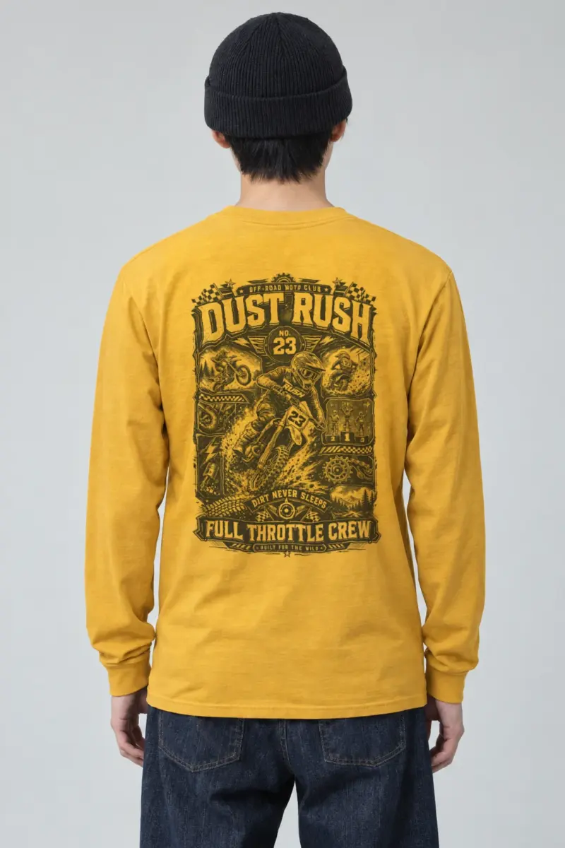 "Dust Rush Moto Club" Unisex Longsleeve T-shirt