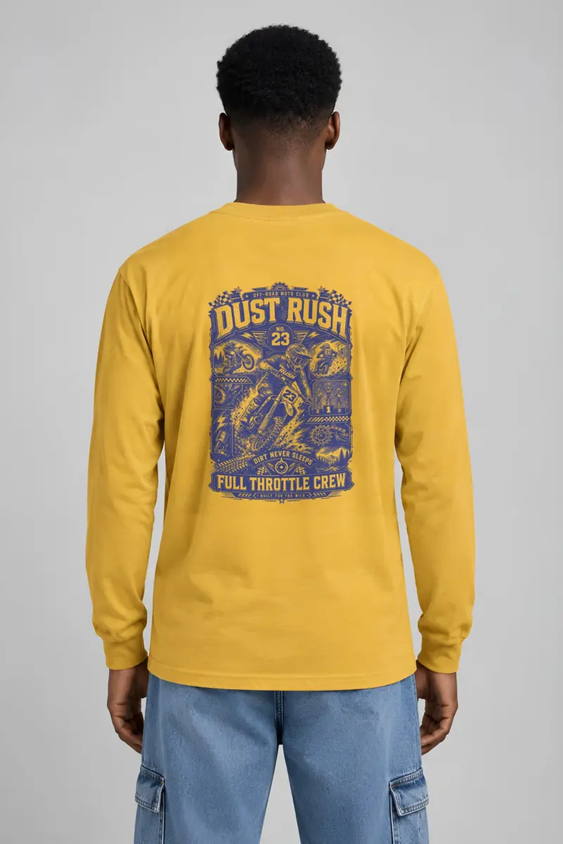 "Dust Rush Moto Club" Unisex Longsleeve T-shirt