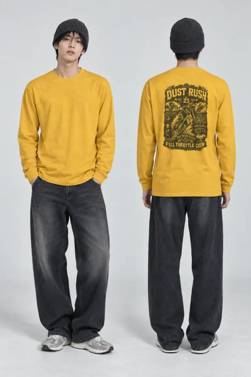 "Dust Rush Moto Club" Unisex Longsleeve T-shirt | Gildan 2400