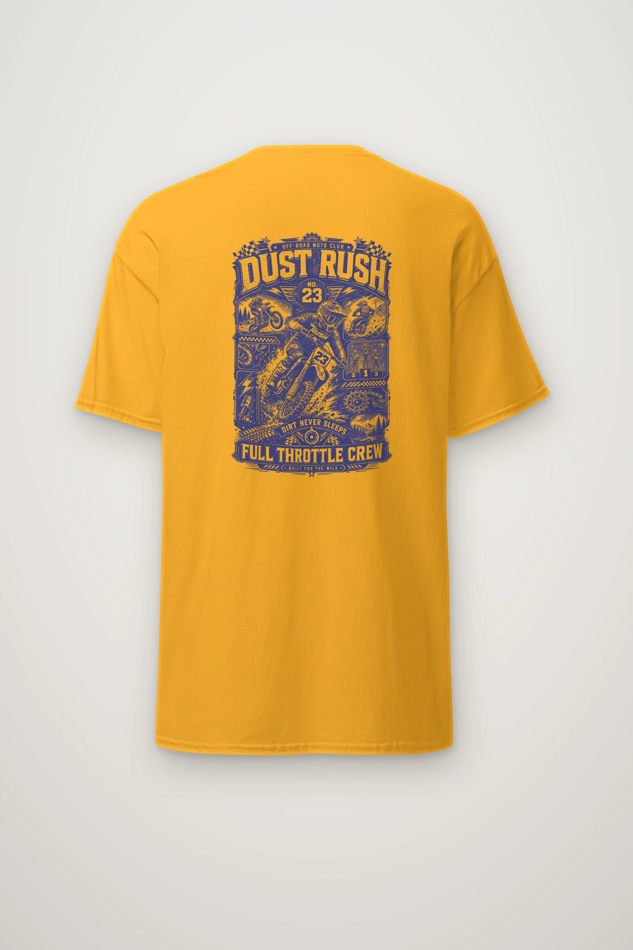"Dust Rush Moto" Heavyweight Unisex Crewneck T-shirt